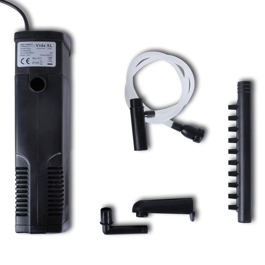 Aquariumfilterpomp Met Actief Koolstof 600 L/U 600 l/h