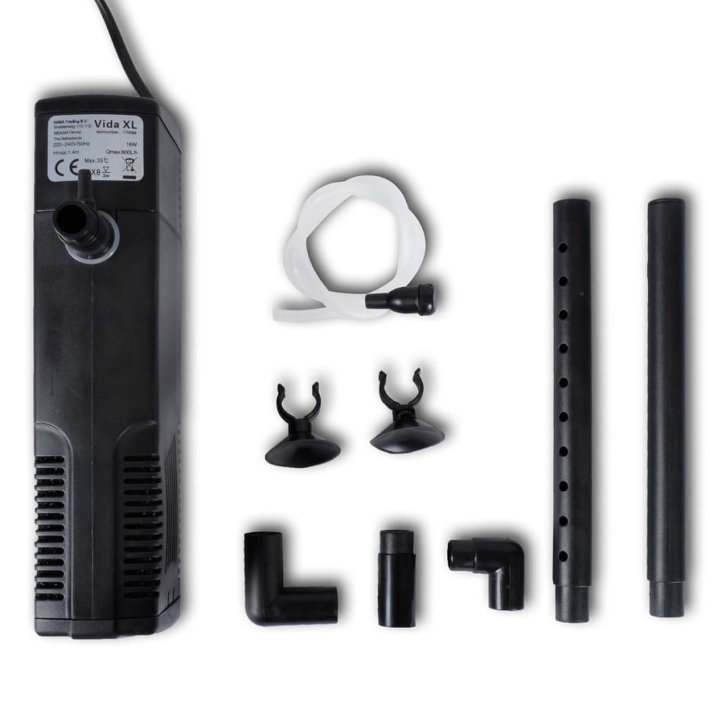Aquarium Filter Pomp Met Actieve Koolstof 800L/U 800 l/h