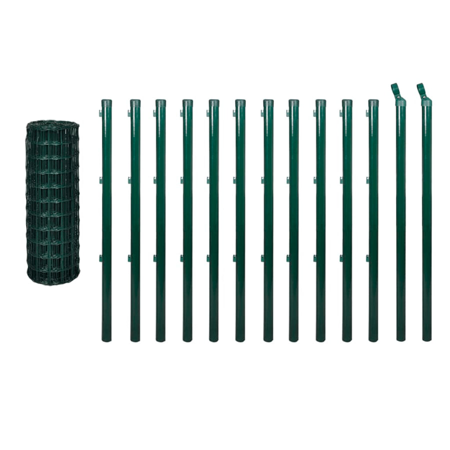 Eurohek 10x0,8 m staal groen 0.8 m