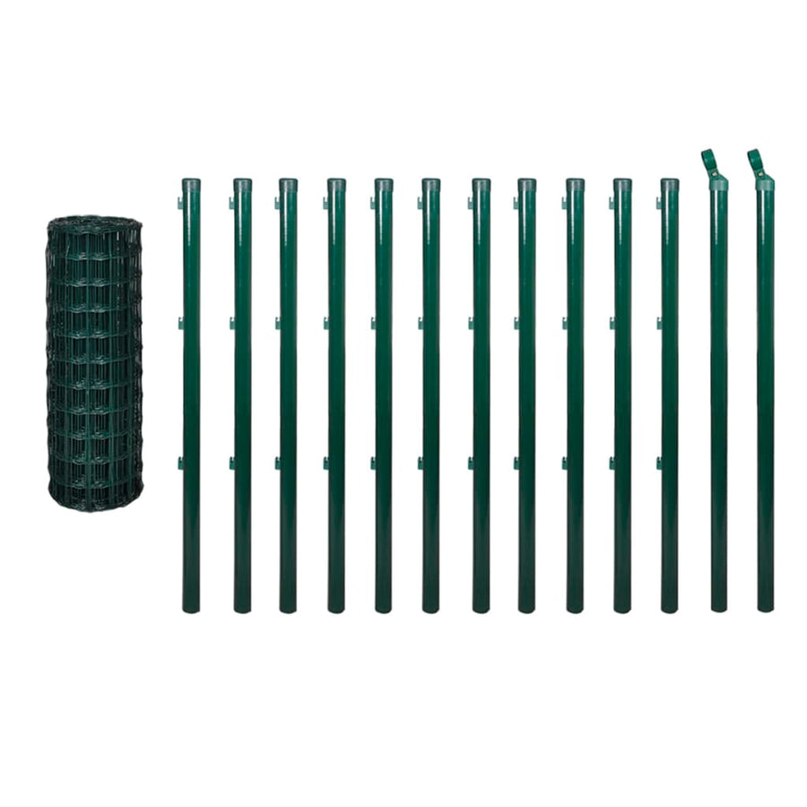 Eurohek 10x0,8 m staal groen 0.8 m