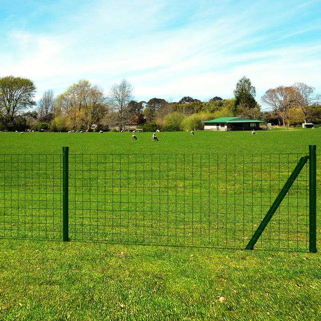 Eurohek 10x0,8 m staal groen 0.8 m