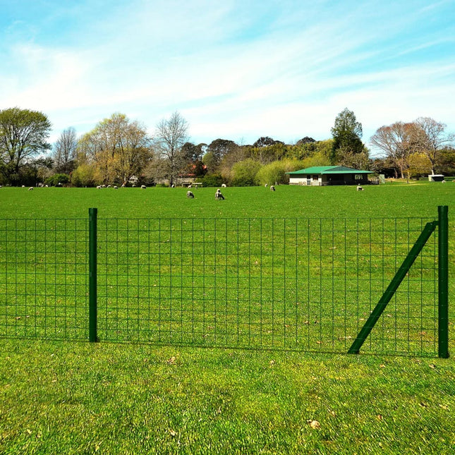 Eurohek 25x1,0 m staal groen 1 m