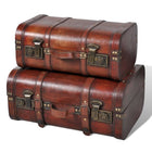 Treasure Chests 2 pcs Vintage-Style Wood Brown