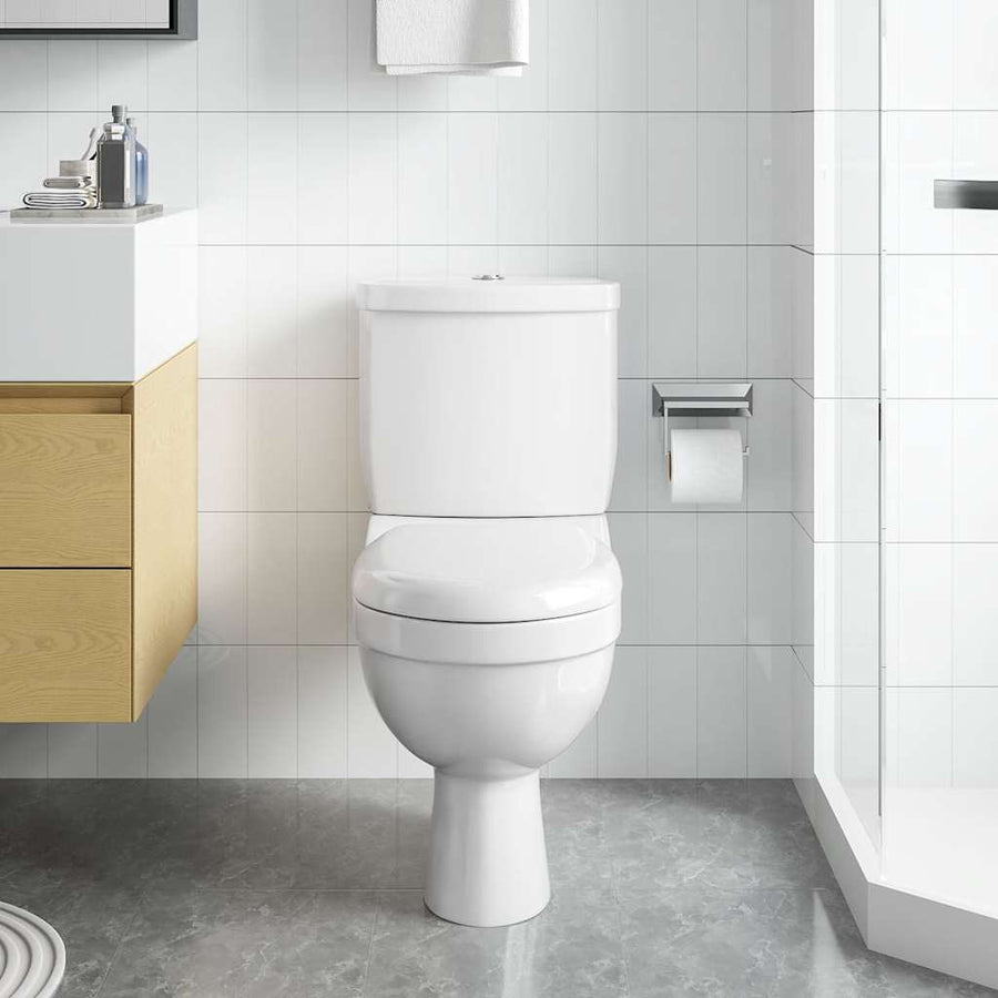 Toilet Met Stortbak Wit