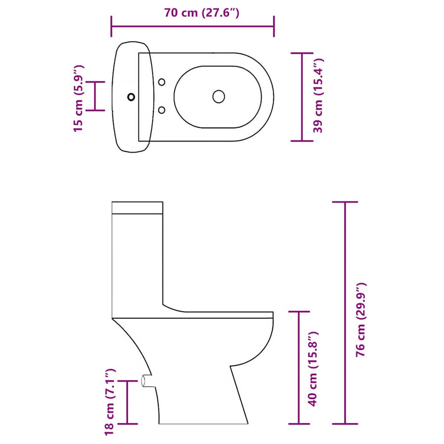 Toilet Met Stortbak