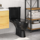 Toilet met stortbak zwart