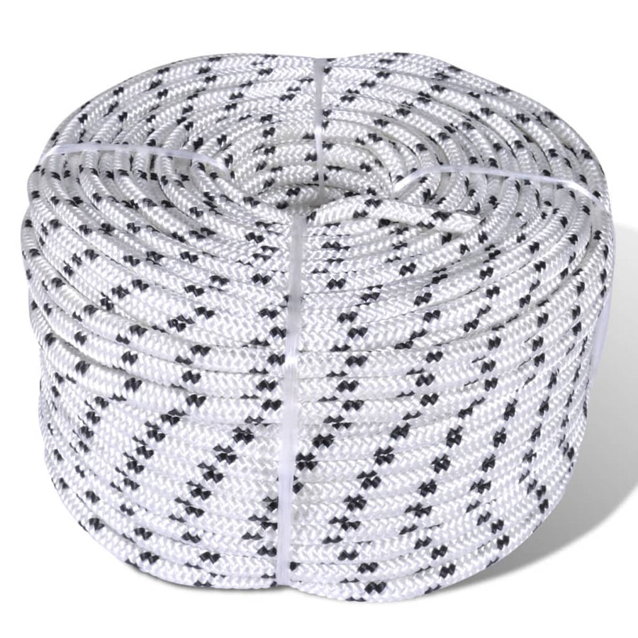 Boottouw Polyester Gevlochten 6Mmx50M Wit 6 mm 50 m