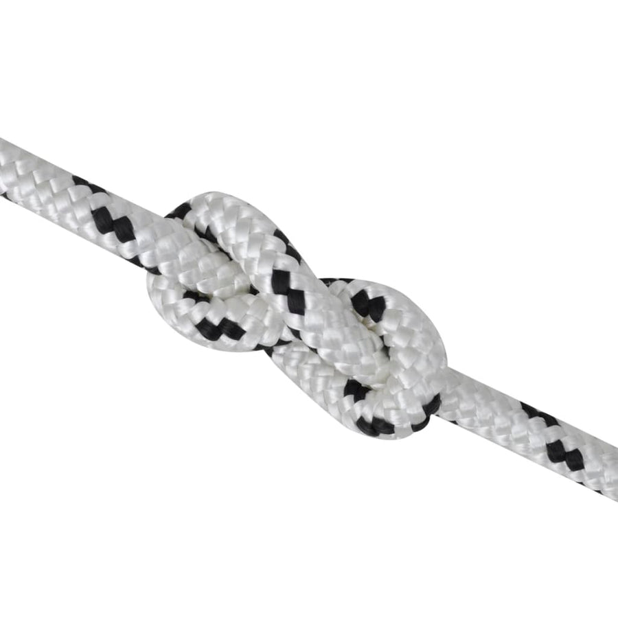 Boottouw Polyester Gevlochten 4Mmx50M Wit 14 mm 50 m