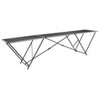 Behangtafel 300x60x78 cm MDF aluminium inklapbaar