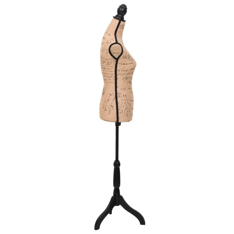 Etalagepop torso vrouw jute bruinzwart Bruin
