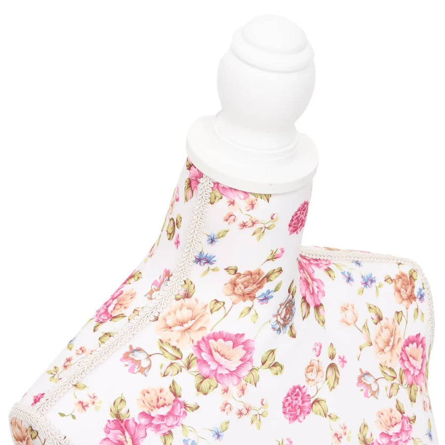 Etalagepop Torso Vrouw Katoen Met Rozenprint Wit