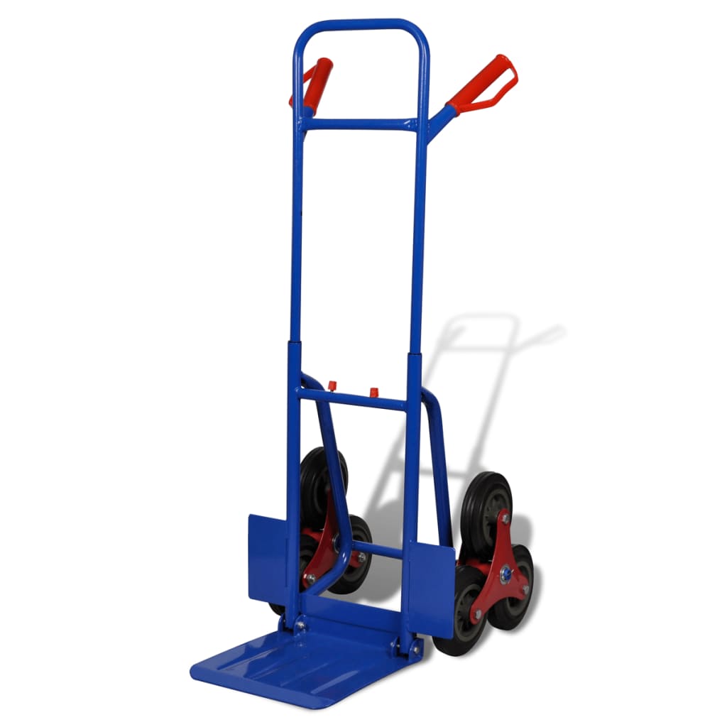 Steekwagen Inklapbaar Met 6 Wielen Blauw