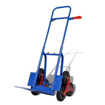 Steekwagen Inklapbaar Met 6 Wielen Blauw
