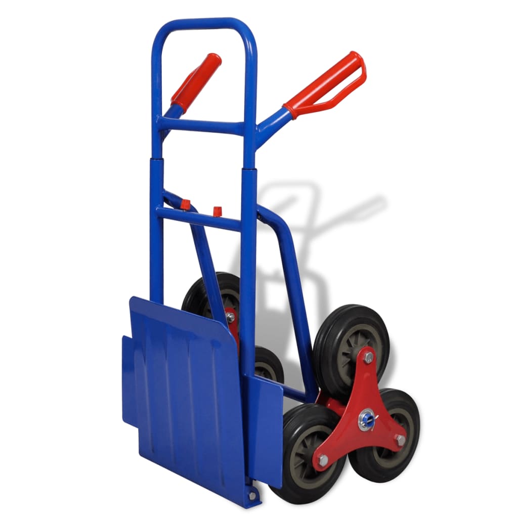 Steekwagen Inklapbaar Met 6 Wielen Blauw