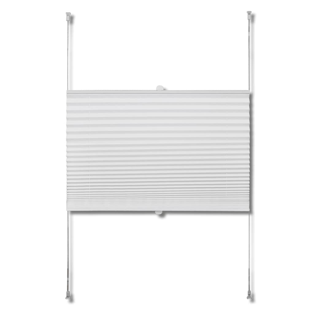 Plisséjaloezie 40 x 150 cm Wit