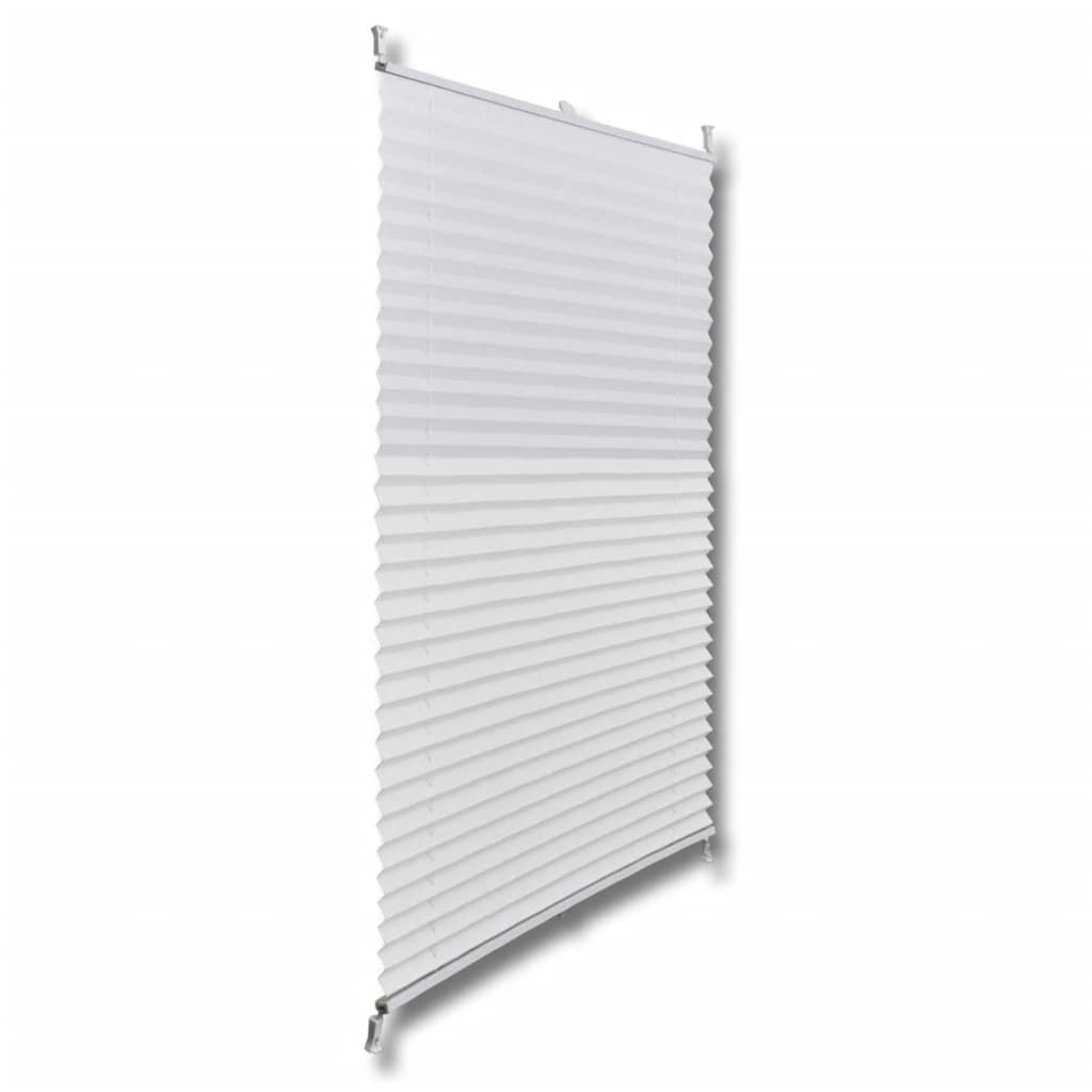 Plisséjaloezie 60 x 125 cm Wit