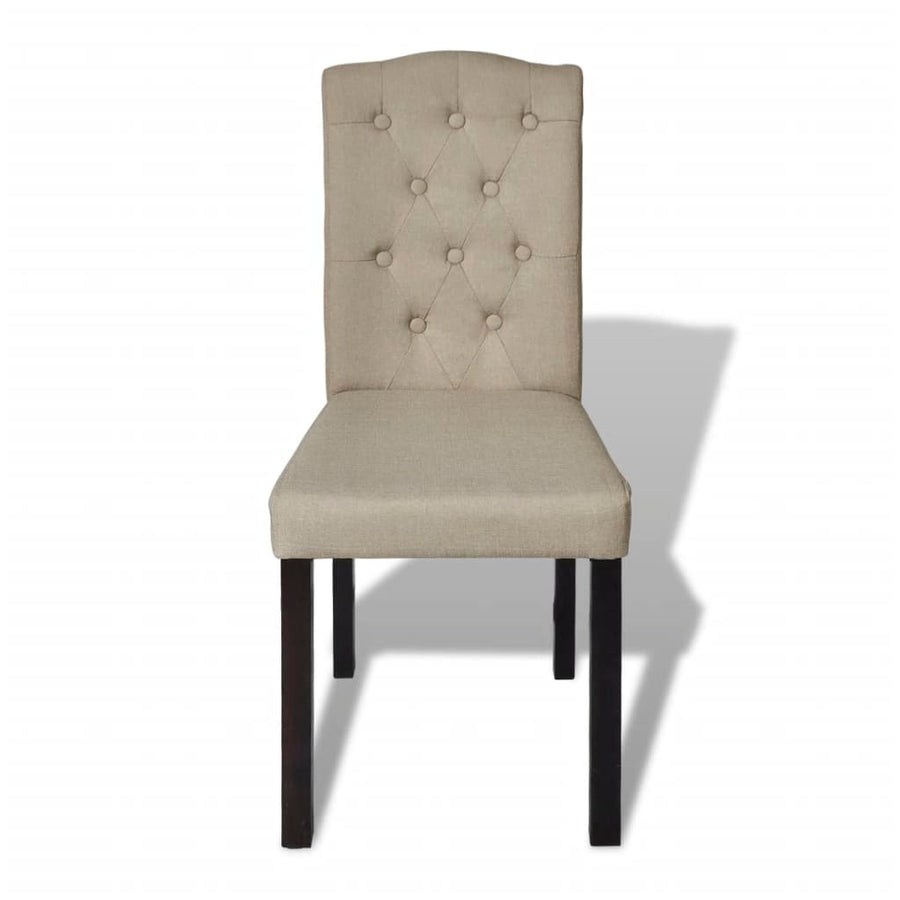 Eetkamerstoelen Stof Camel 2 Beige