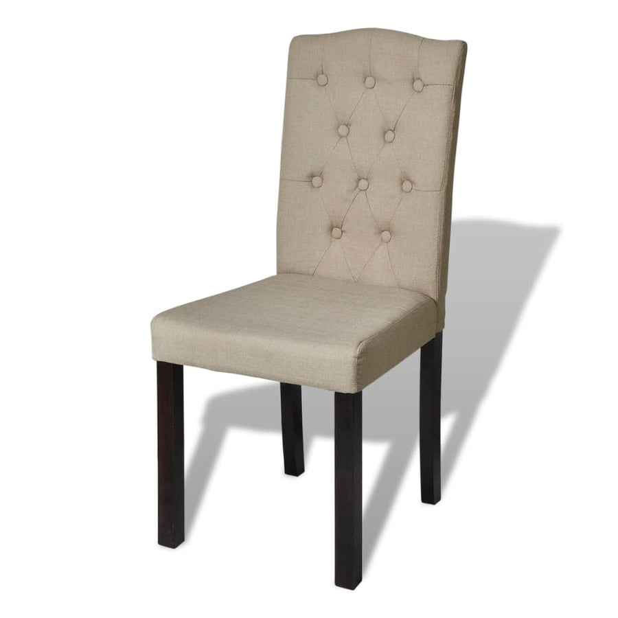 Eetkamerstoelen Stof Camel 2 Beige