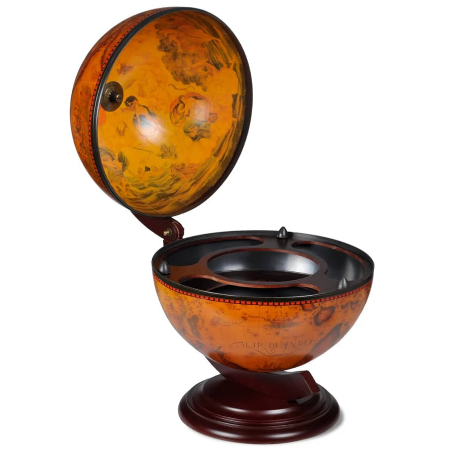 Globebar Tafelmodel Eucalyptushout Bruin