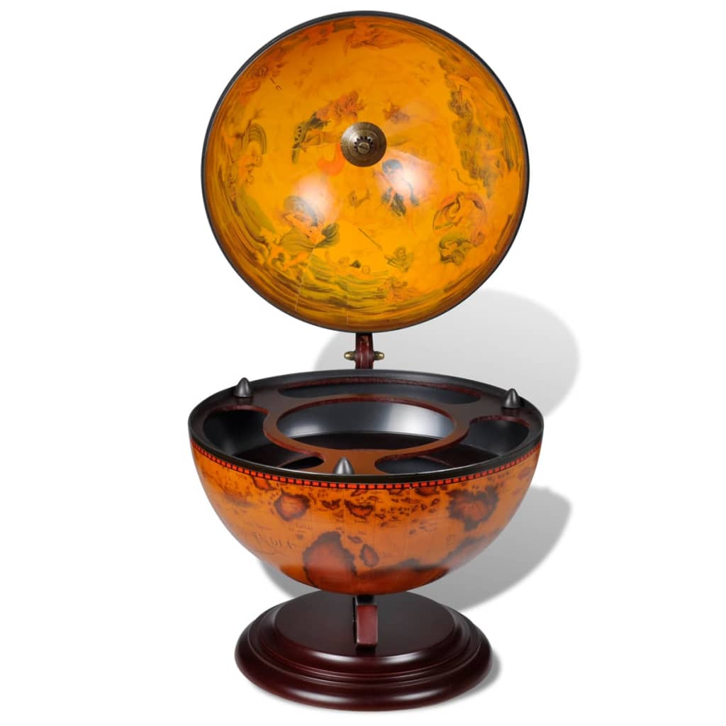 Globebar Tafelmodel Eucalyptushout Bruin