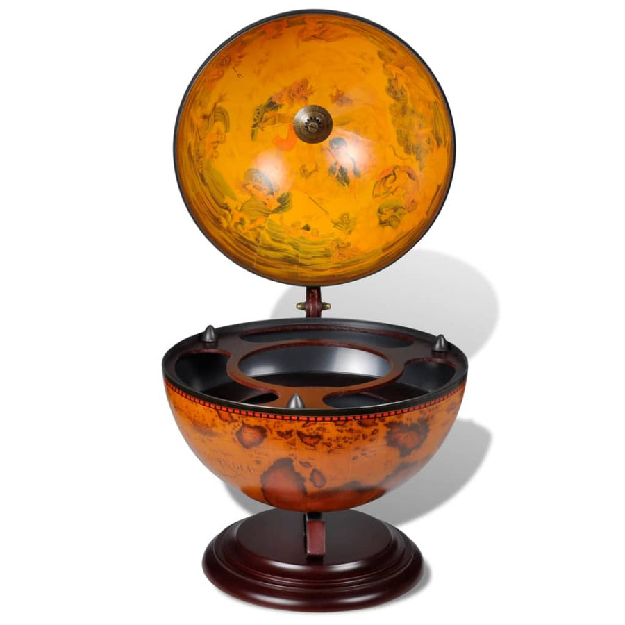 Globebar Tafelmodel Eucalyptushout Bruin