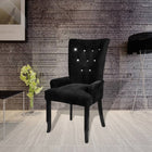 Fauteuil Fluweel 1 Zwart