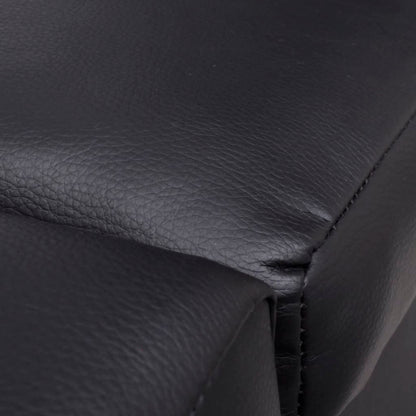 Chaise Longue Kunstleer Zwart