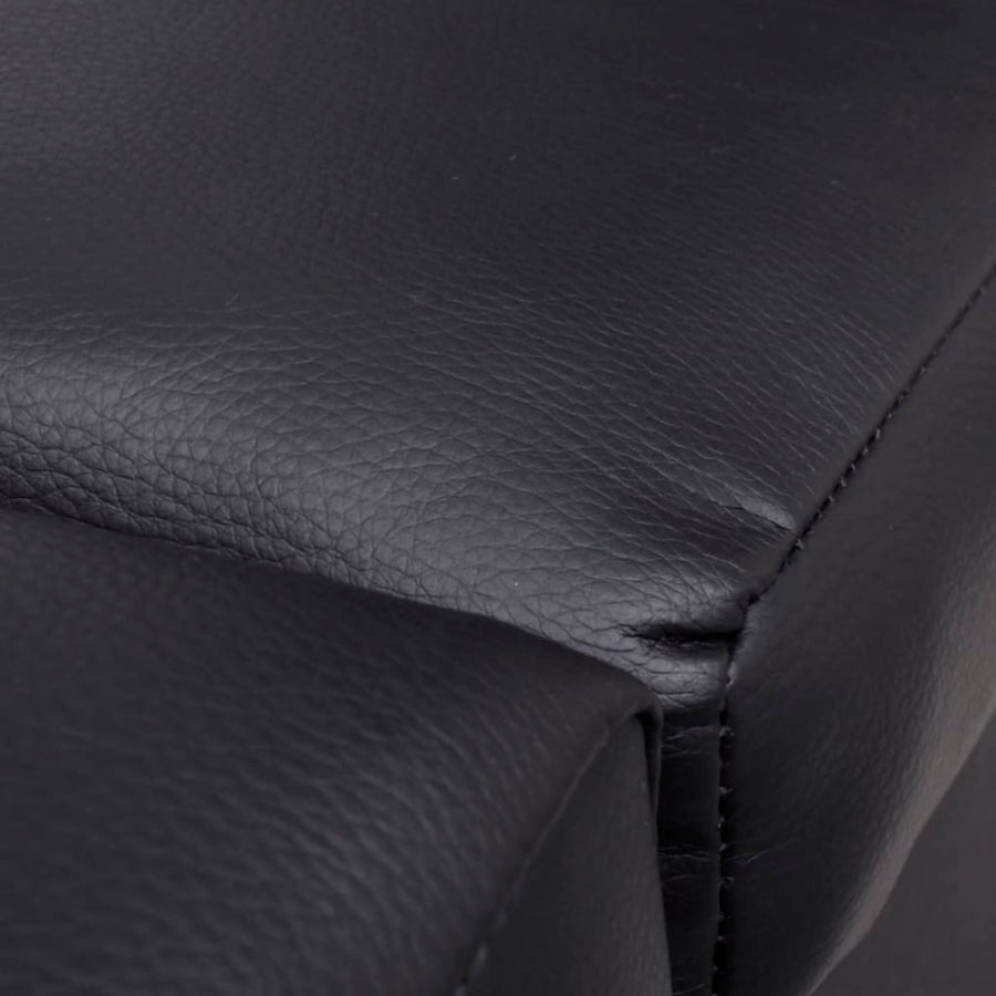 Chaise Longue Kunstleer Zwart