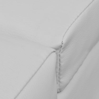Chaise Longue Kunstleer Wit