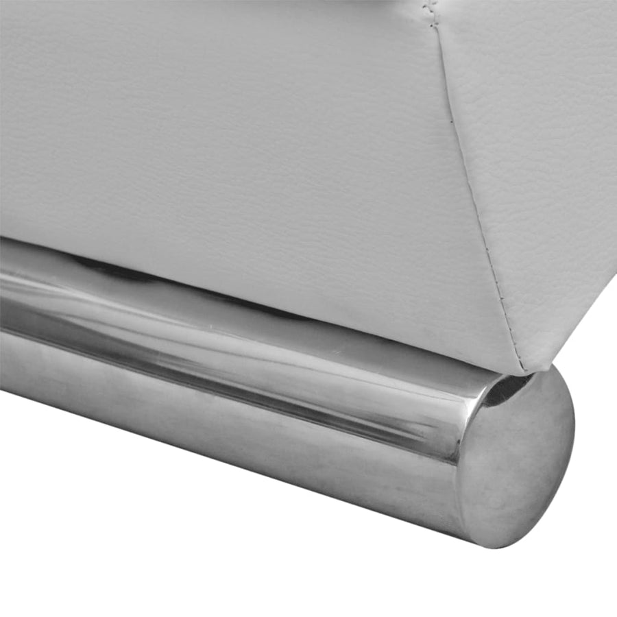 Chaise Longue Kunstleer Wit