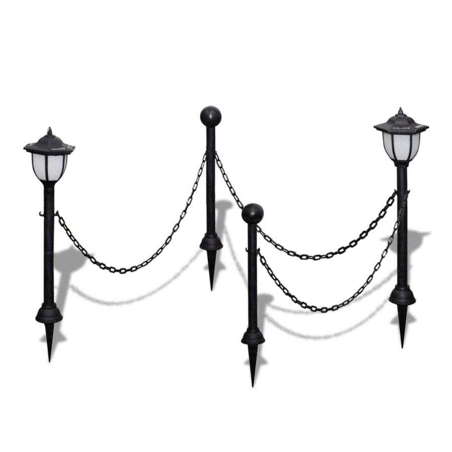 Hekwerk Met Solarlampen 2