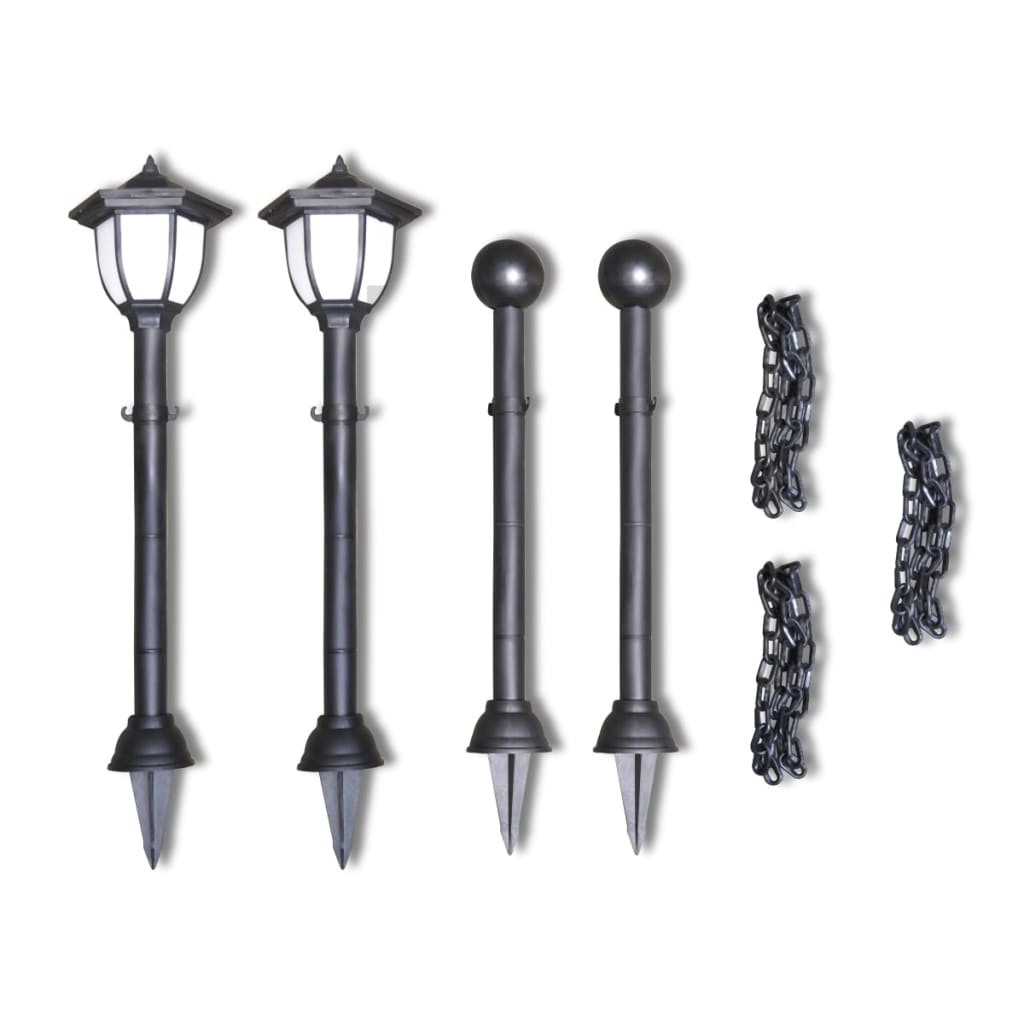 Hekwerk Met Solarlampen 2