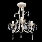 Crystal chandelier with elegant white design (3 lights)