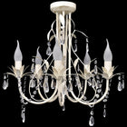 Crystal Chandelier with White Elegant Design (5 Lights)