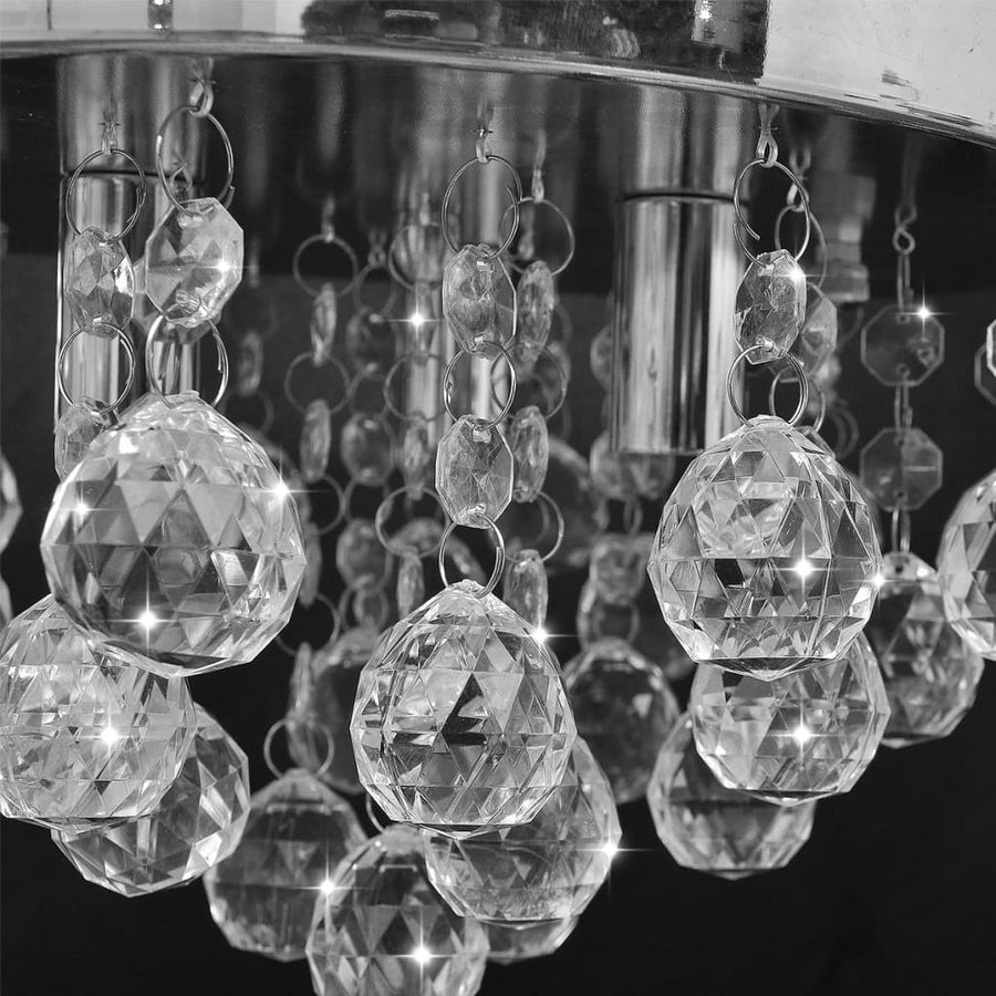 Plafondlamp Kroonluchterontwerp Kristal Chroom