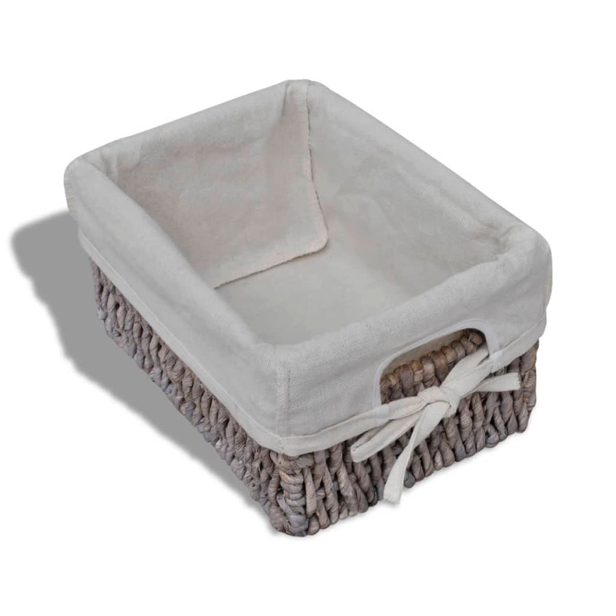 Opbergkast Met 4 Weefmanden Hout Bruin 25 x 28 x 74 cm