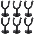 Gitaar wandhouder 6 stuks staal foam zwart