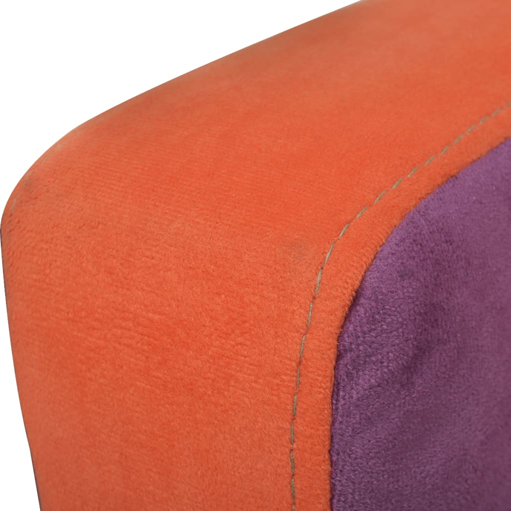 Stoel Met Patchwork Motief Kubus Stof