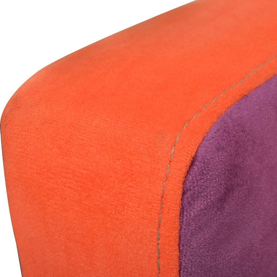 Stoel Met Patchwork Motief Kubus Stof