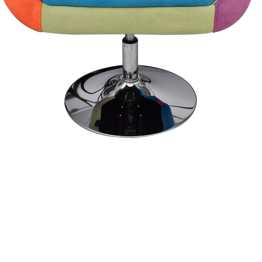 Stoel Met Patchwork Motief Kubus Stof