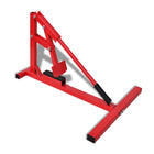 Motorfiets bandenlifter rood staal 69x36x(17-50) cm