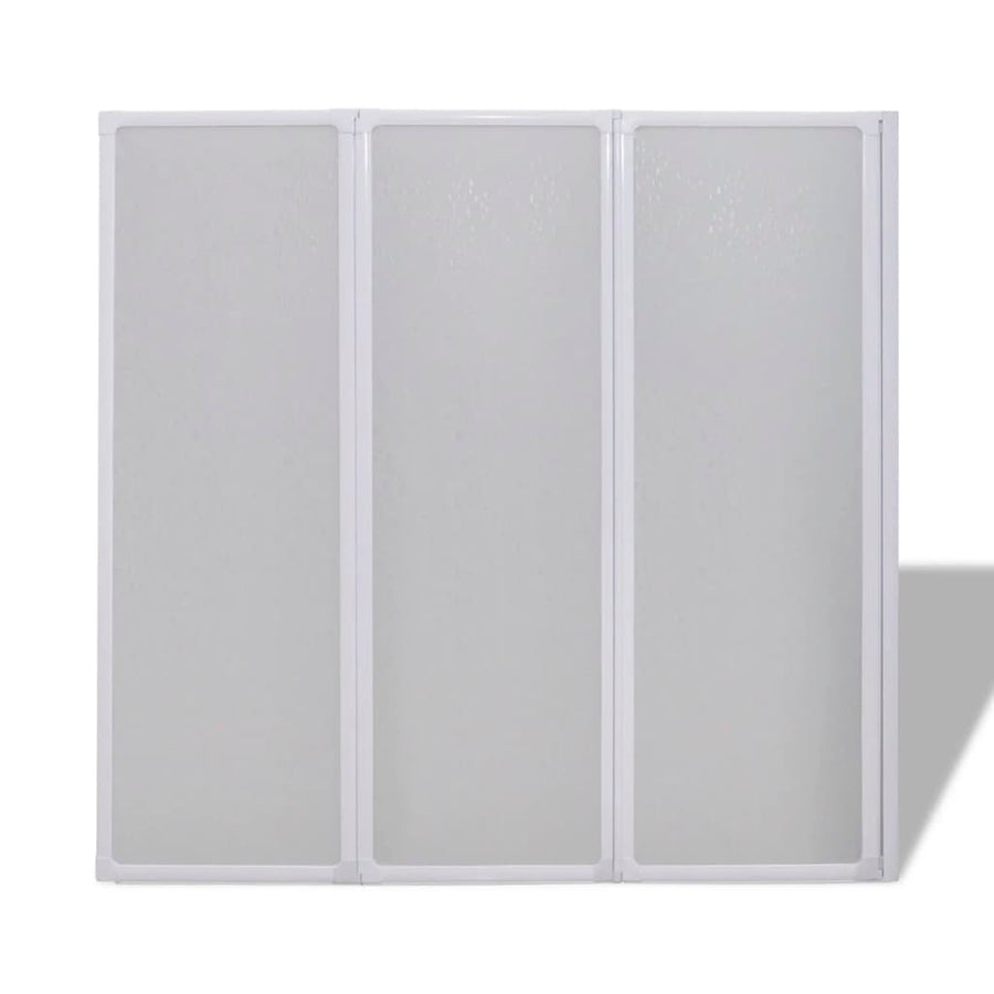 Badscherm 3 Panelen Vouwbaar 117 X 120 Cm