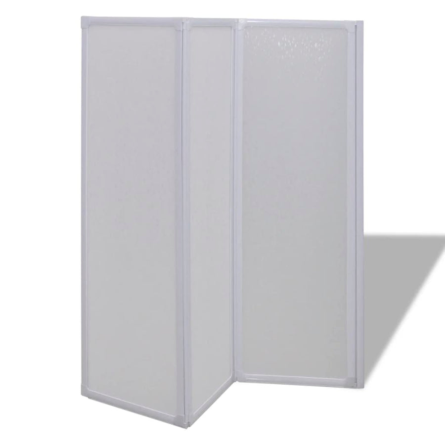 Badscherm 3 Panelen Vouwbaar 117 X 120 Cm