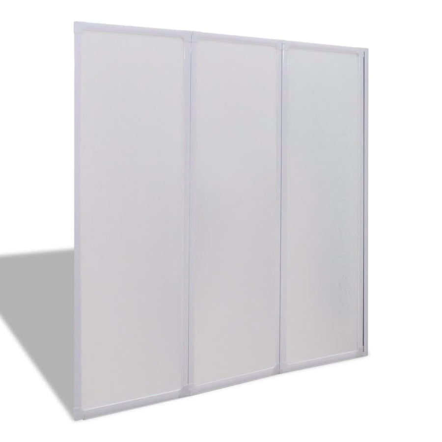 Badscherm 3 Panelen Vouwbaar 141 X 132 Cm