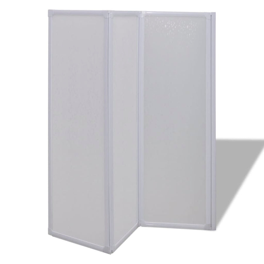 Badscherm 3 Panelen Vouwbaar 141 X 132 Cm