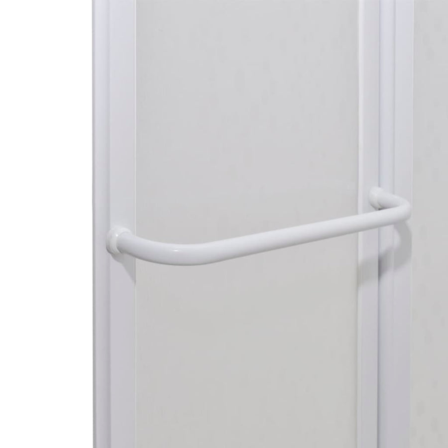 Douche En Badscherm 140 X 168 Cm 7 Panelen Met Handdoekrek