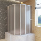 Douche En Badscherm 140 X 168 Cm 7 Panelen Met Handdoekrek