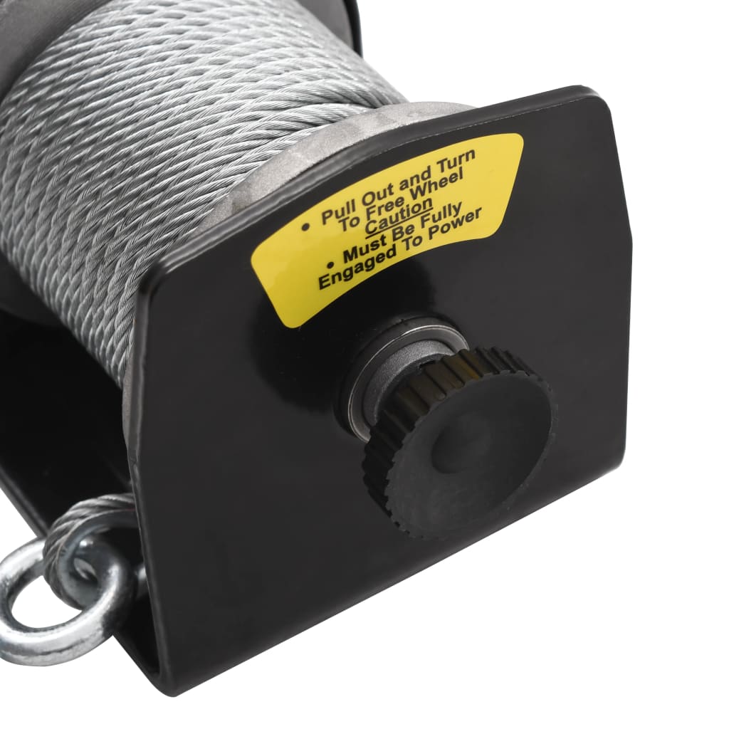 Elektrische Lier 12V 907 Kg Met Afstandsbediening