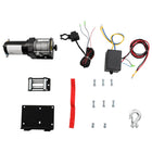 Electric winch 1360 kg with mounting plate and roller fairlead