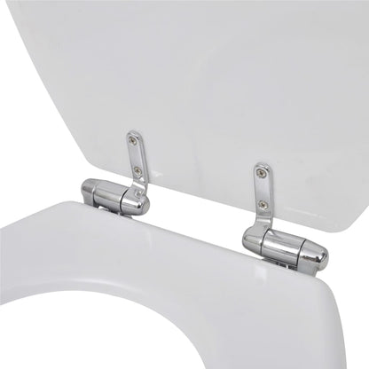 Toiletbril Soft-Close Simpel Ontwerp Mdf Wit 1 Effen wit Ja